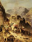 Alberto Pasini An Arab Caravan painting